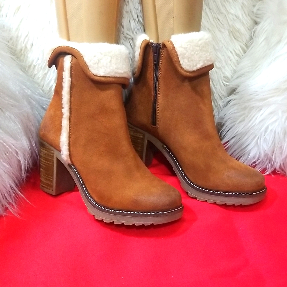 Cream Ankle Boots